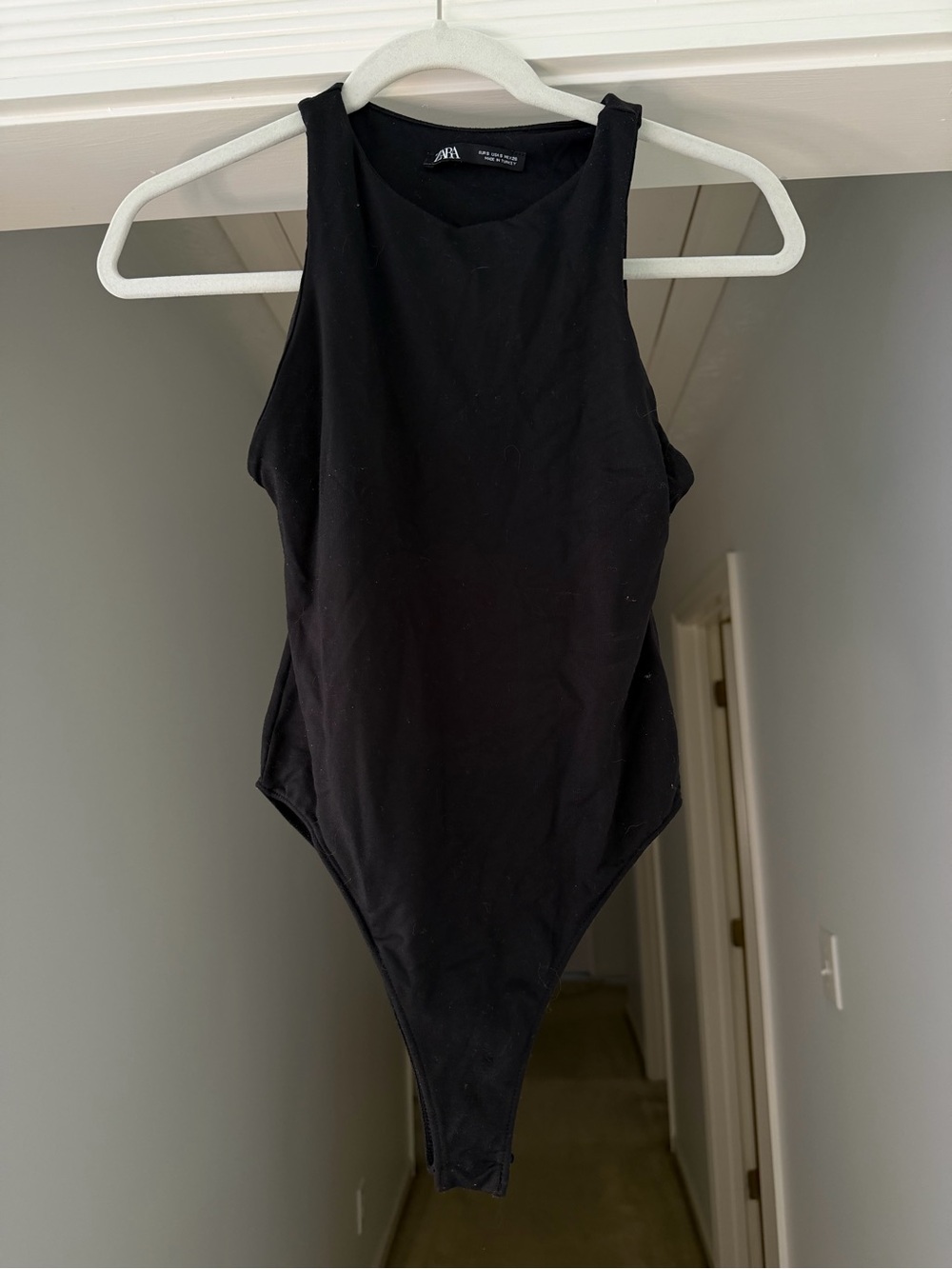 Zara Black High Neck Bodysuit
